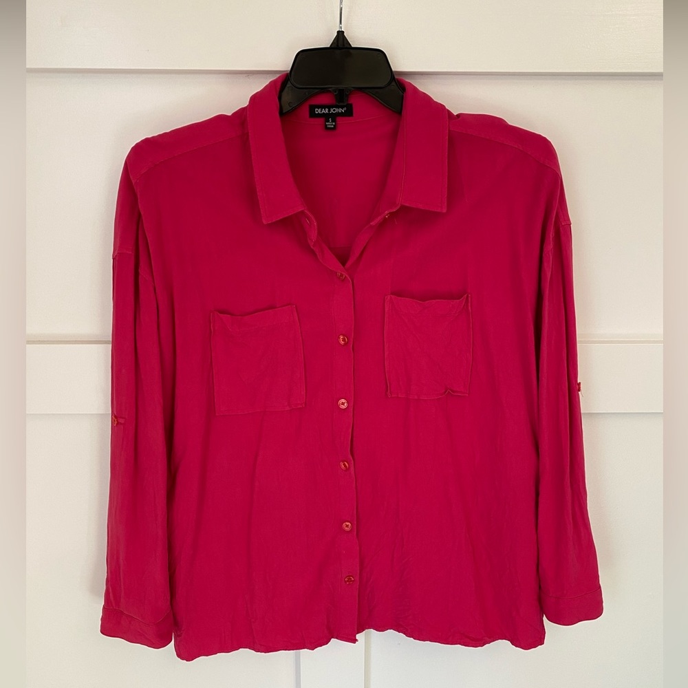 Dear John Small Button Front Blouse - image 1